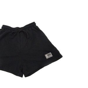 PLAIN BLACK DRAWSTRING COMFY SHORTS